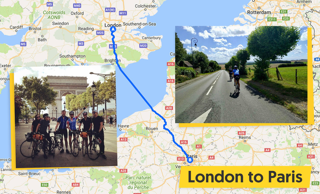 Ultimate Trip Runner-up: London to Paris cycle route map