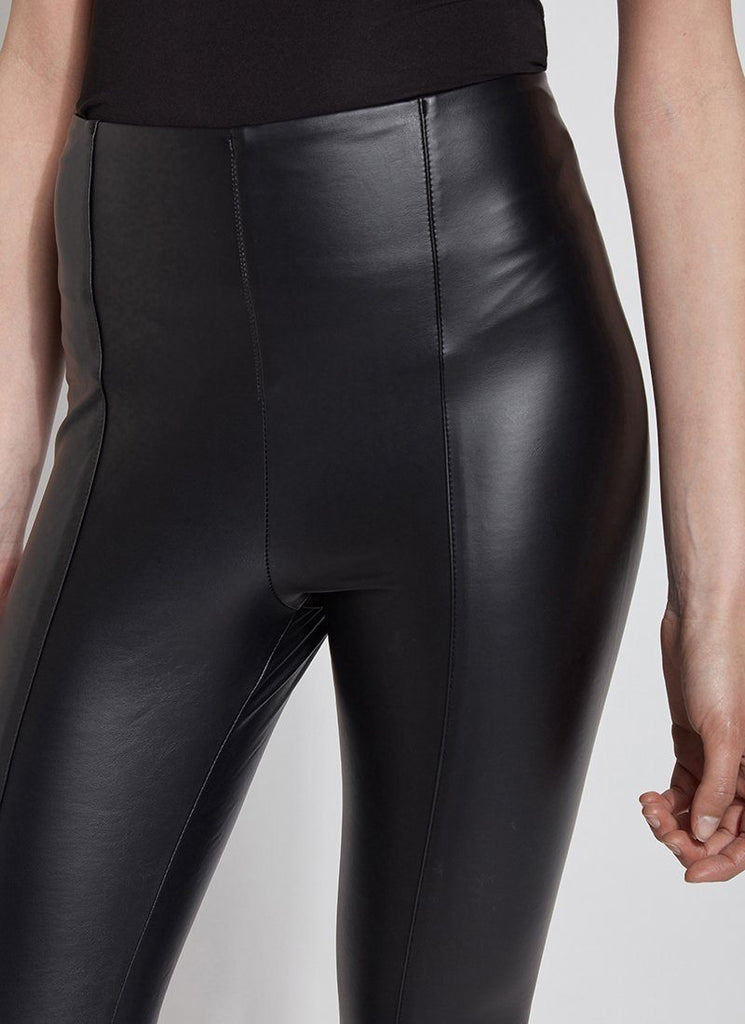 New Look Plus New Look Curve faux leather biker legging in black -  ShopStyle Trousers