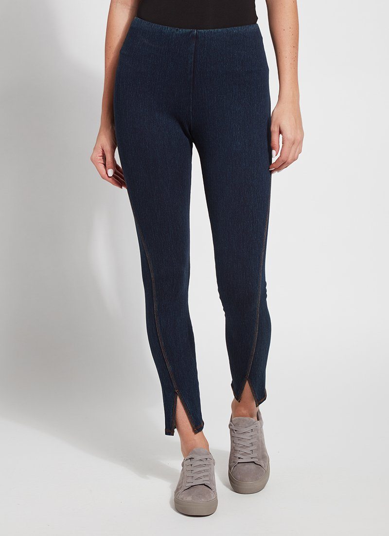 Kara Split Denim Jean Legging | Lyssé New York: Fabric. Fit. Fashion. –  LYSSÉ