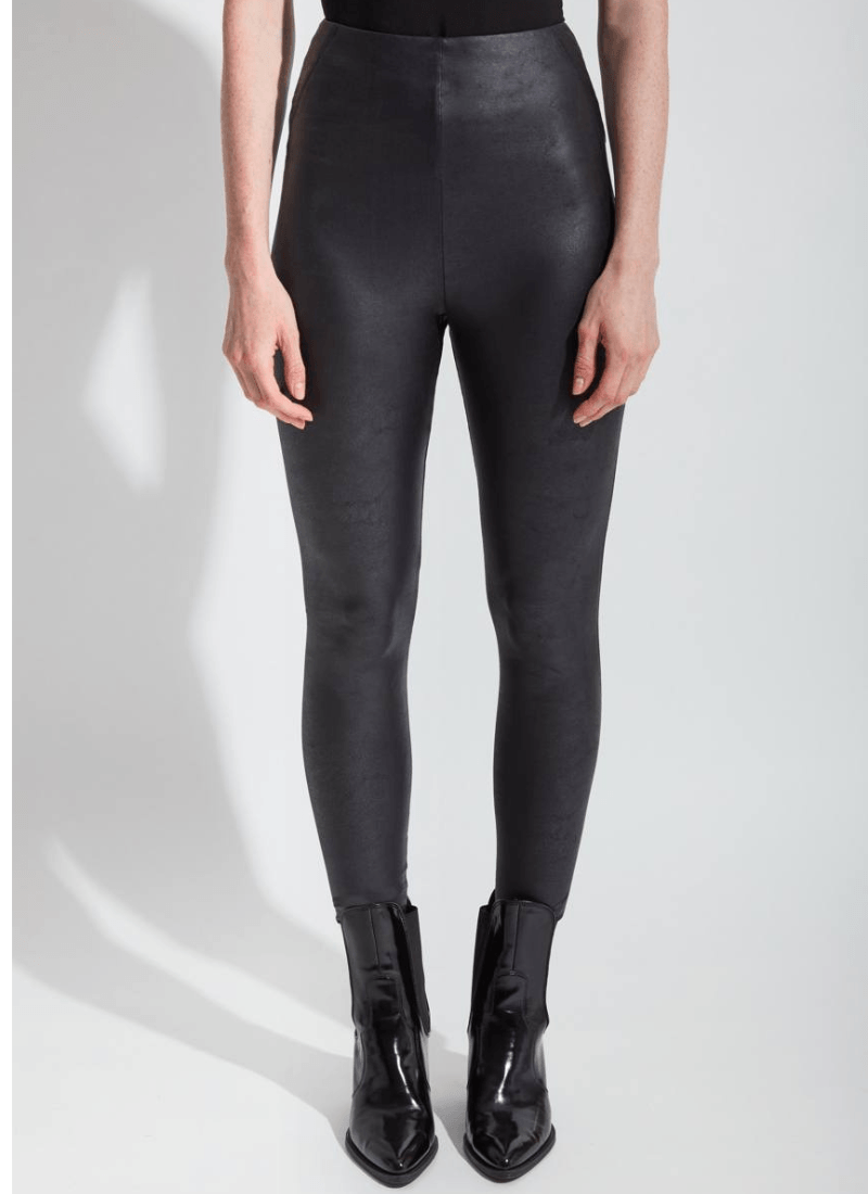 Matilda Foil Vegan Faux Leather Legging | Lyssé New York: Fabric. Fit.  Fashion. – LYSSÉ