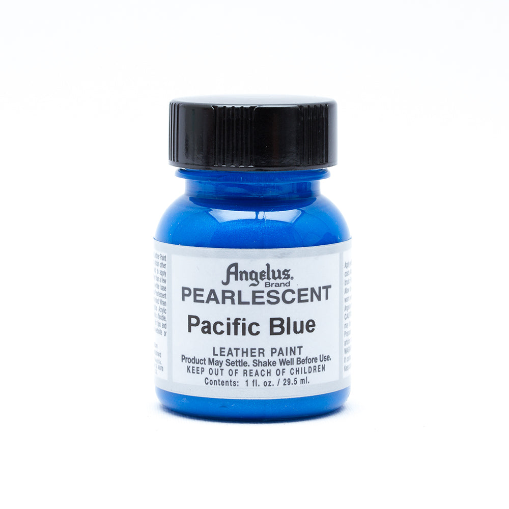 Angelus Pearlescent Leather Paint 4 oz - Pacific Blue