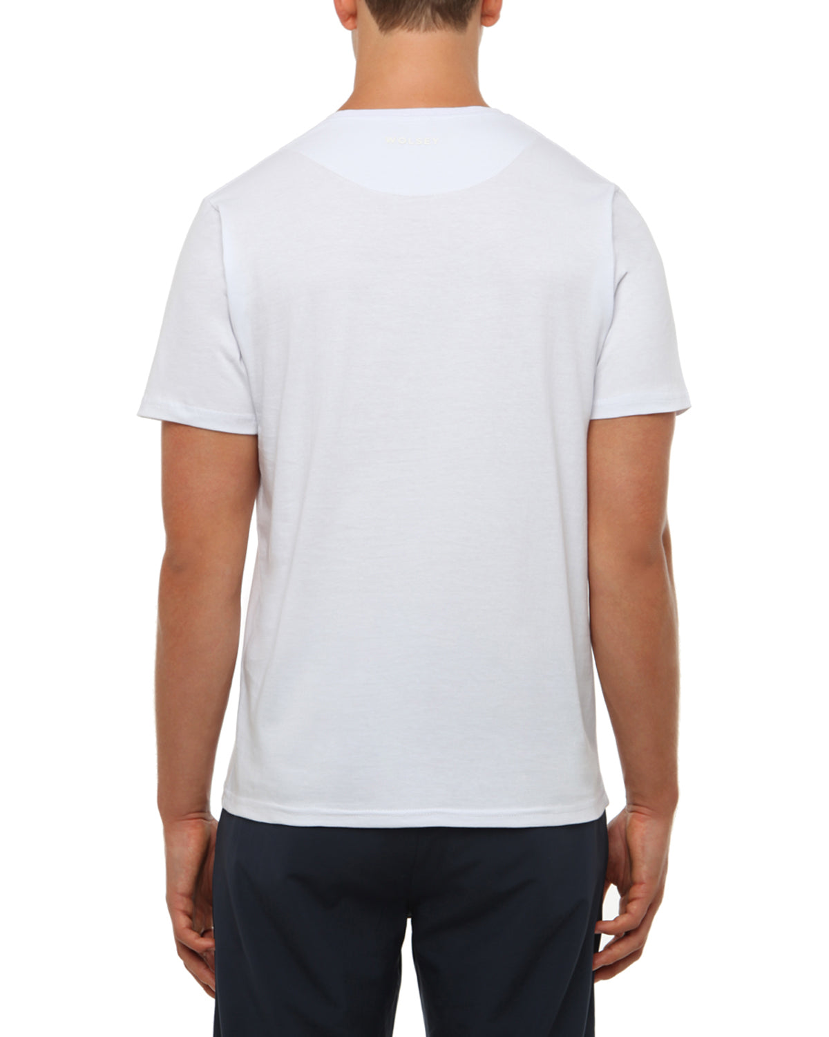 FOX LOGO T-SHIRT IN WHITE — Wolsey