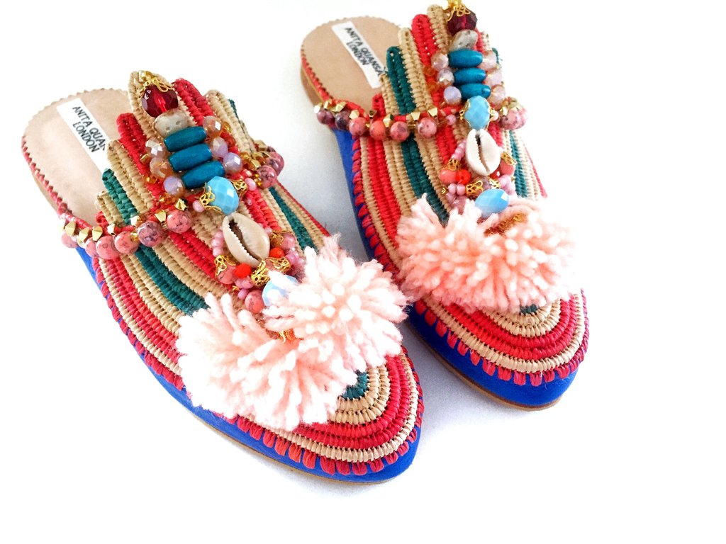 embellished slippers