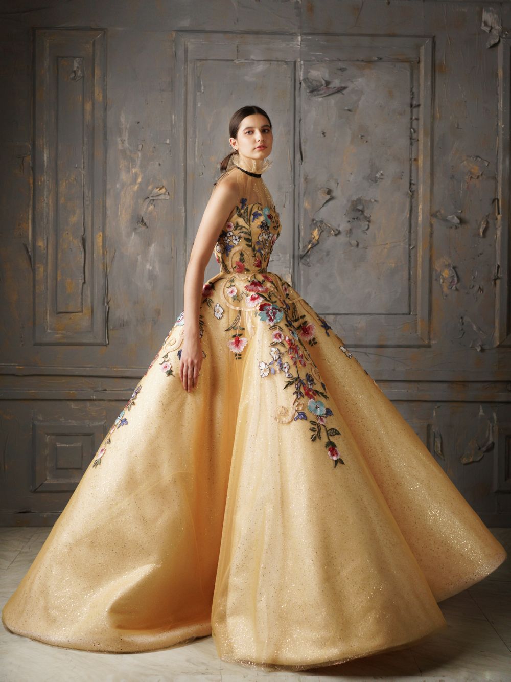 Embroidered Ball Gown – World Wide Couture