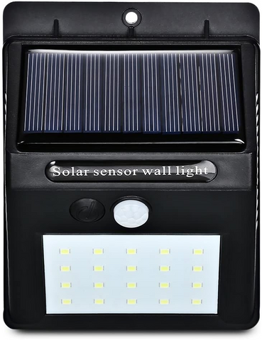 Solar Power Light PIR Motion Sensor Garden Yard Wall Lamp