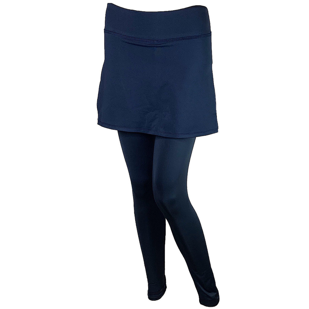 blue skirt leggings