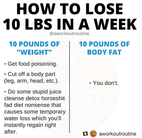 lose 10 pounds in a week