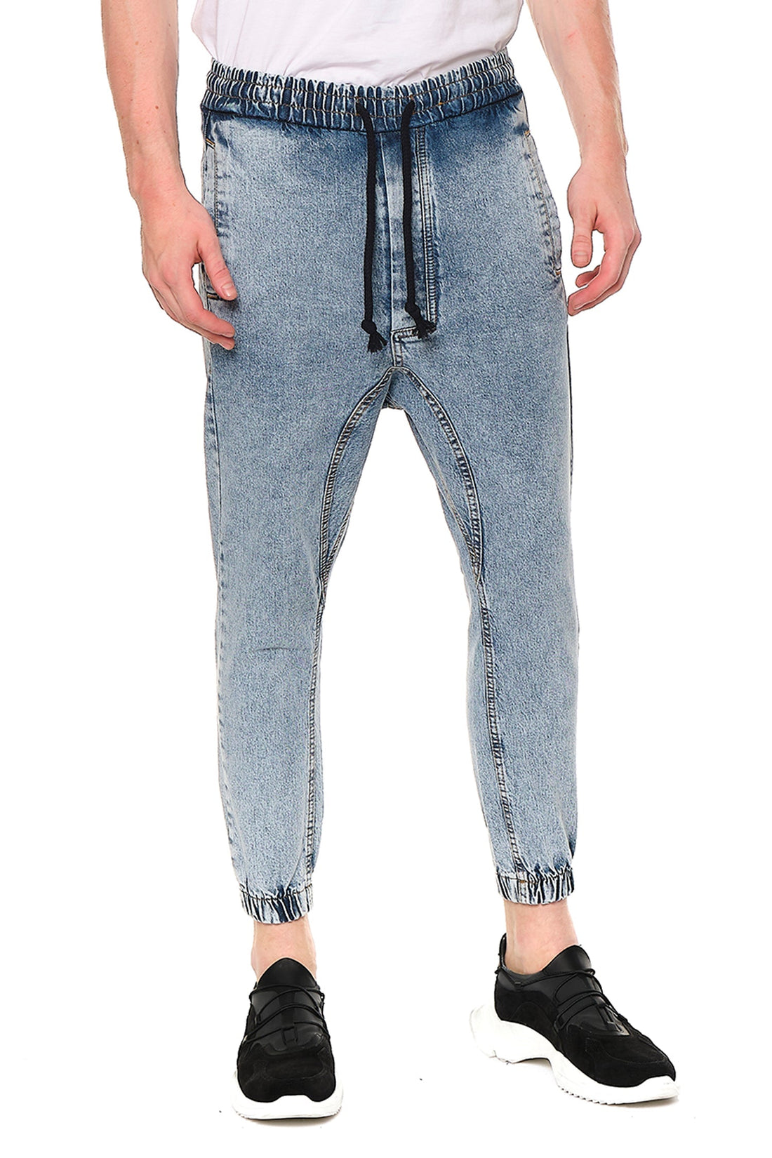 N° 1614 80'S DENIM JOGGER - BLACK – Ron Tomson