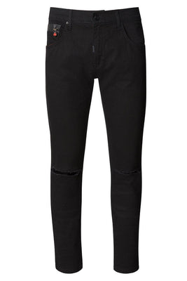 slim fit stretch black jeans