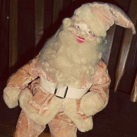 Pink Flocked Santa. Photo Credit: Auntpeaches.com