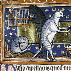 cats in medieval manuscript