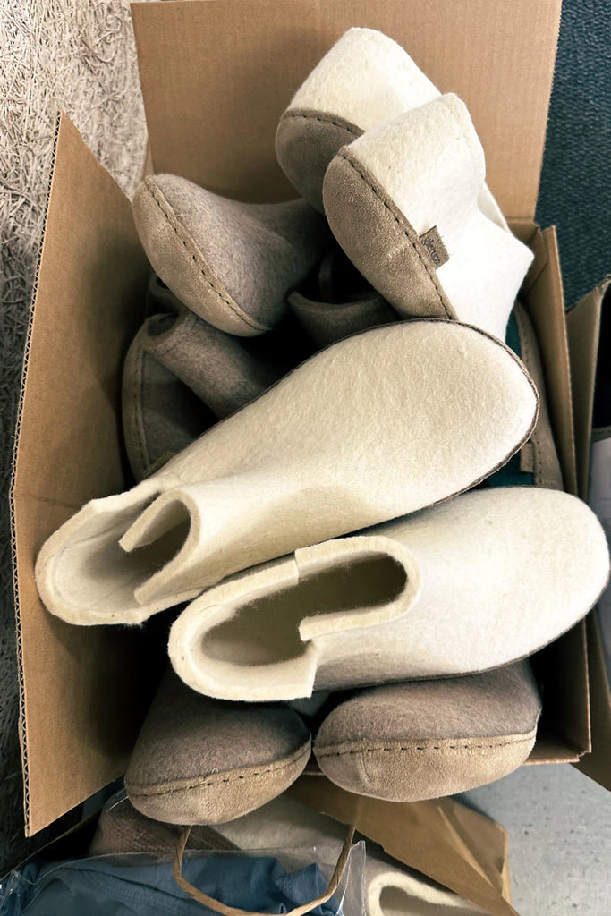 Glerups slippers in a box