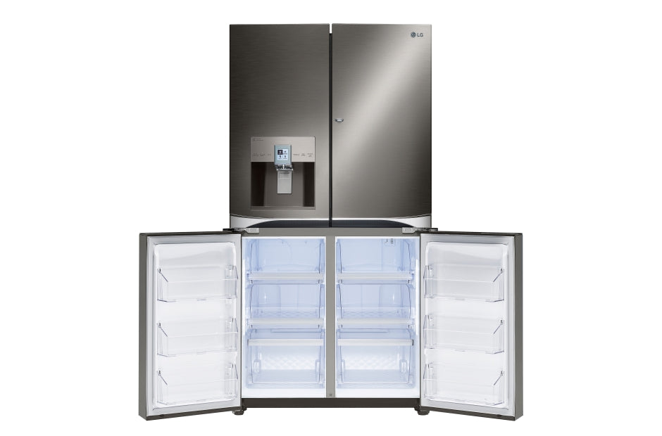 32x68 inch black stainless steel refrigerator