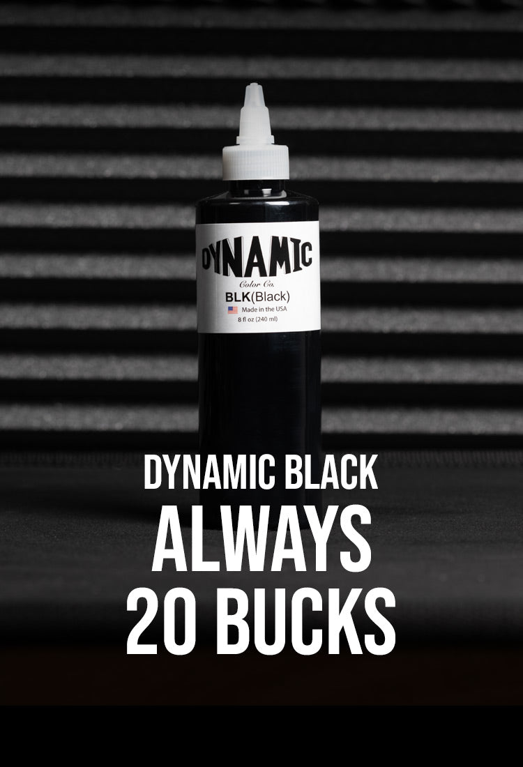 Dynamic BLK Black Tattoo Ink  Aarika Tattoo Supply