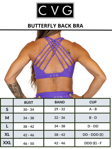 Butterfly Back Bra | Bombshell Blue