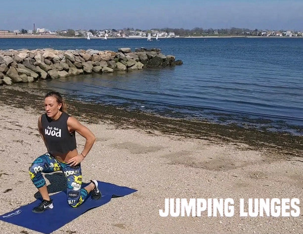 how to do jumping lunges