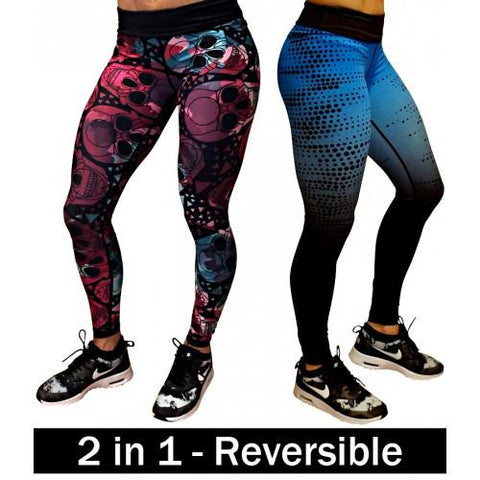 reverse multicolored leggings