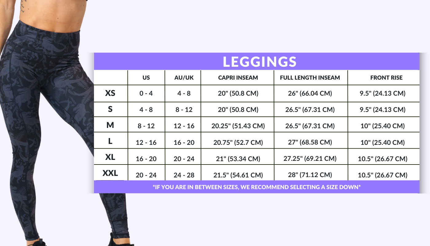 Trying to look at these leggings. this size chart is so