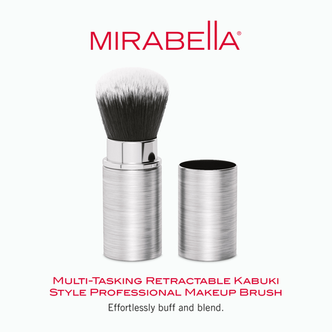 mirabella beauty kabuki style retractable makeup brush for travel