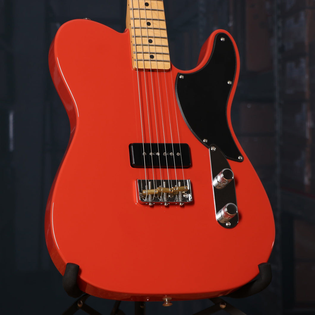 fender noventa telecaster fiesta red