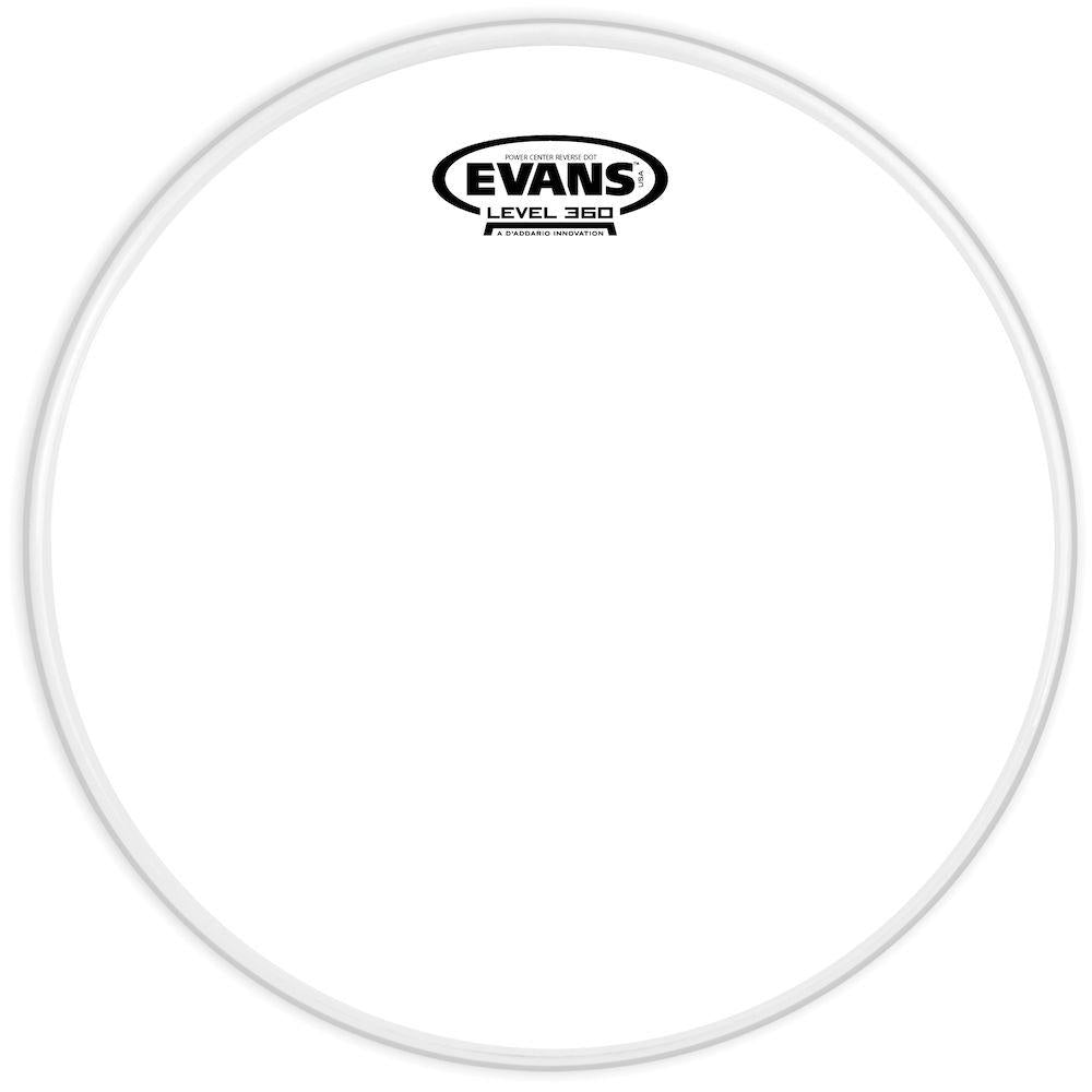 evans power center reverse dot drum head