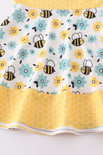 Yellow bees ruffle dress - ARIA KIDS