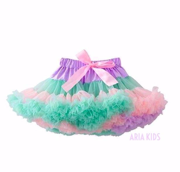 pastel rainbow tutu skirt