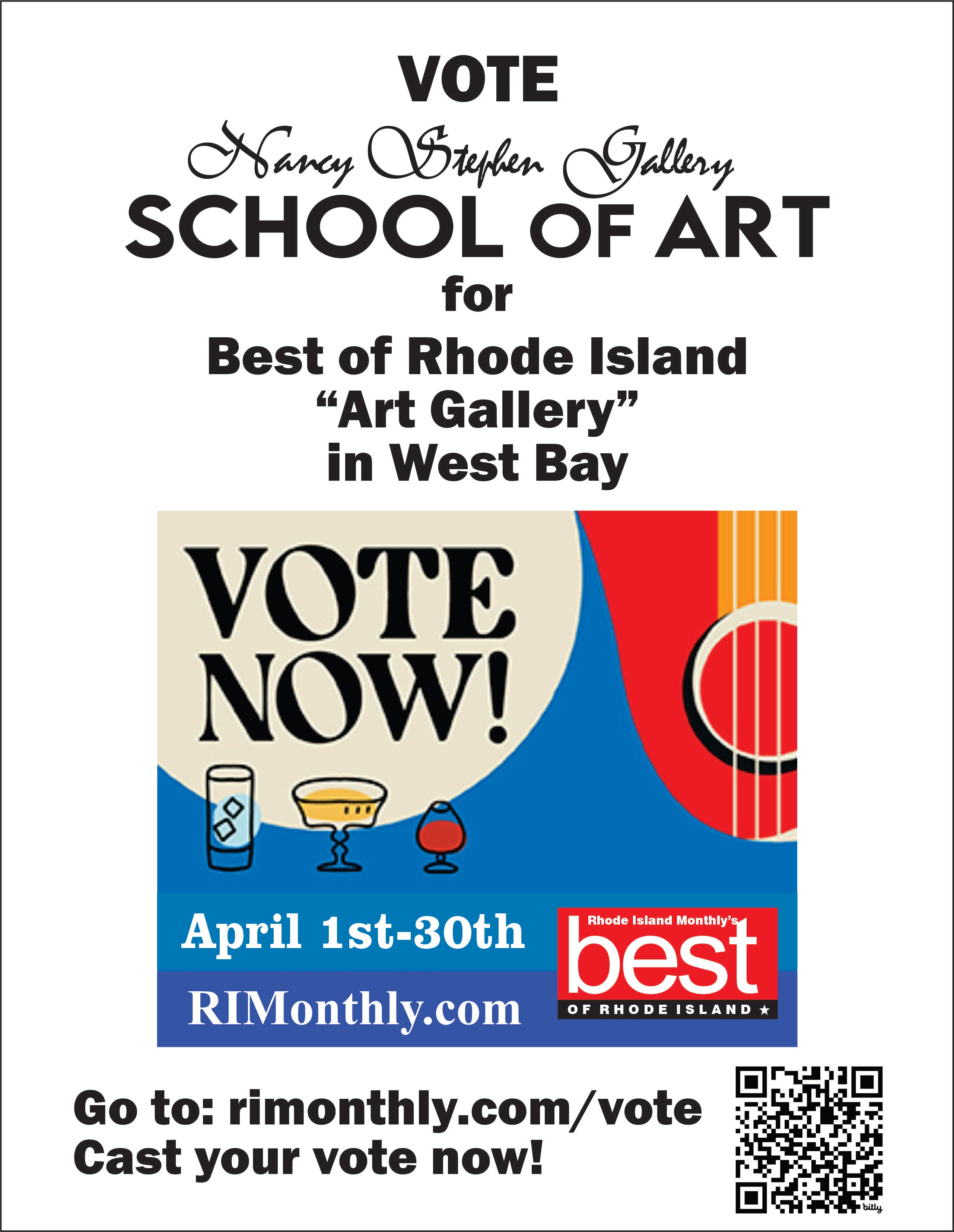 Vote Best of RI 2024 - Nancy Stephen Gallery School of Art