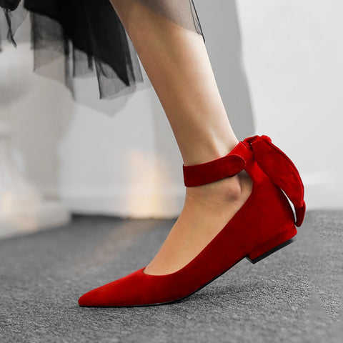 Anouke Faux Suede Mary Jane Flats - 2 Colors, watereverysunday