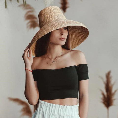 Carin Cylindrical Straw Hats - watereverysunday