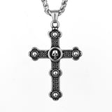 Retro Skull Cross Necklace