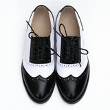 Vintage Genuine Leather Oxford Brogues Shoes