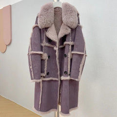 Maeve Faux Fur Shearling Patchwork Coats - watereverysunday