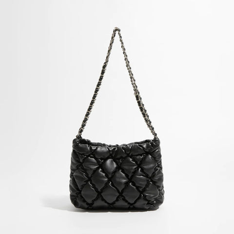 Marlyn Lattice Quilted Puffer Shoulder Bags