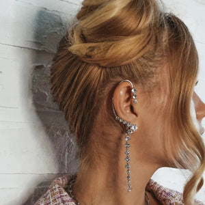 Avyn Rhinestone Auricle Ear Cuff - watereverysunday