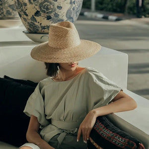 Bora Casual Straw Fedora Hats - watereverysunday