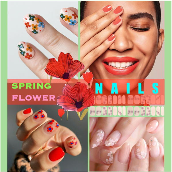 Spring Flower Nails - watereverysunday