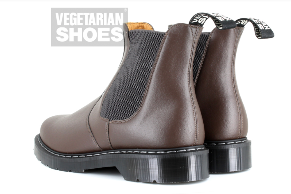 Vegan Boots | Shoes | Airseal Chelsea Boot Brown The Grinning Goat