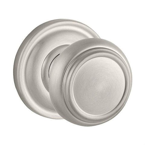 Ellipse Knob & Traditional Round Rose- Passage - Satin Nickel