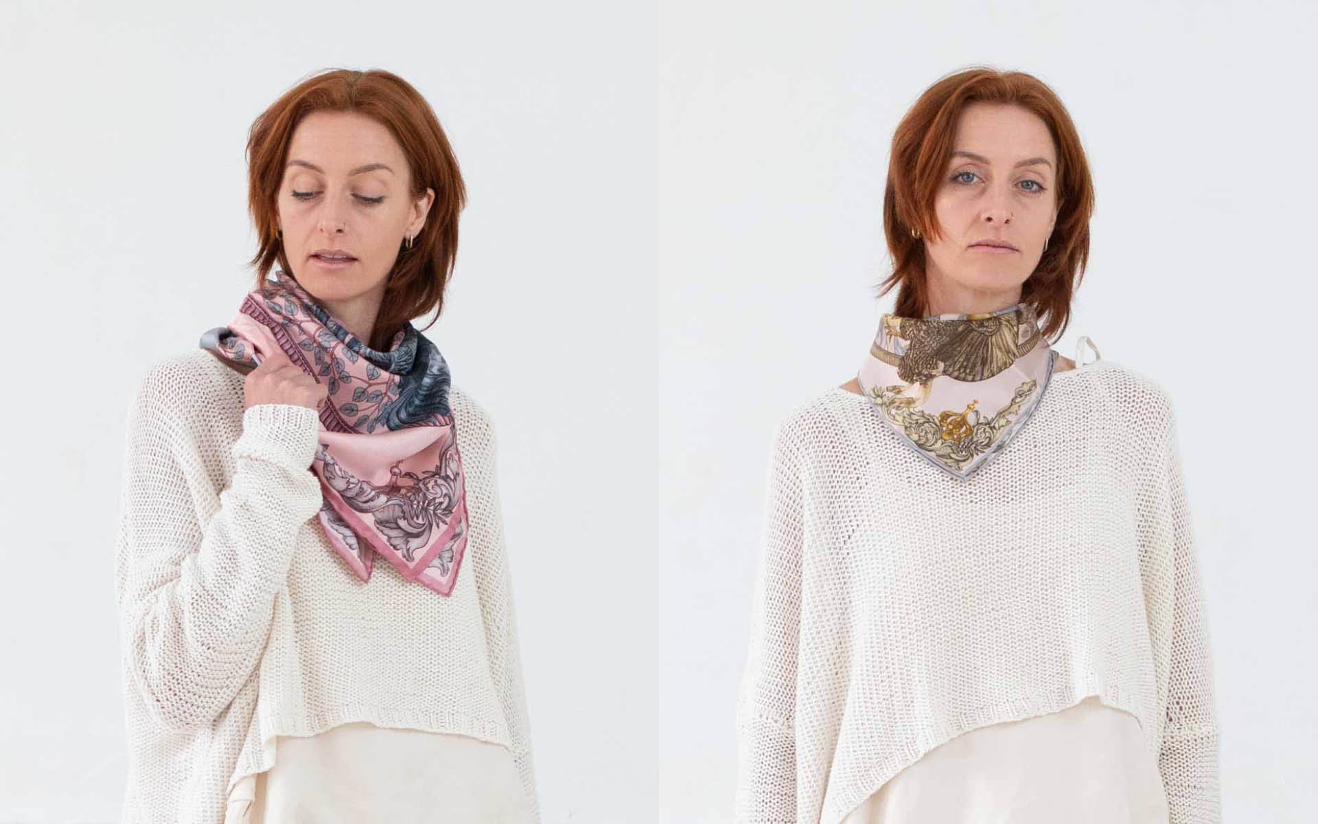 ilona tambor is an uk illustration designer who crafts designer silk scarves in fascinating and bold prints