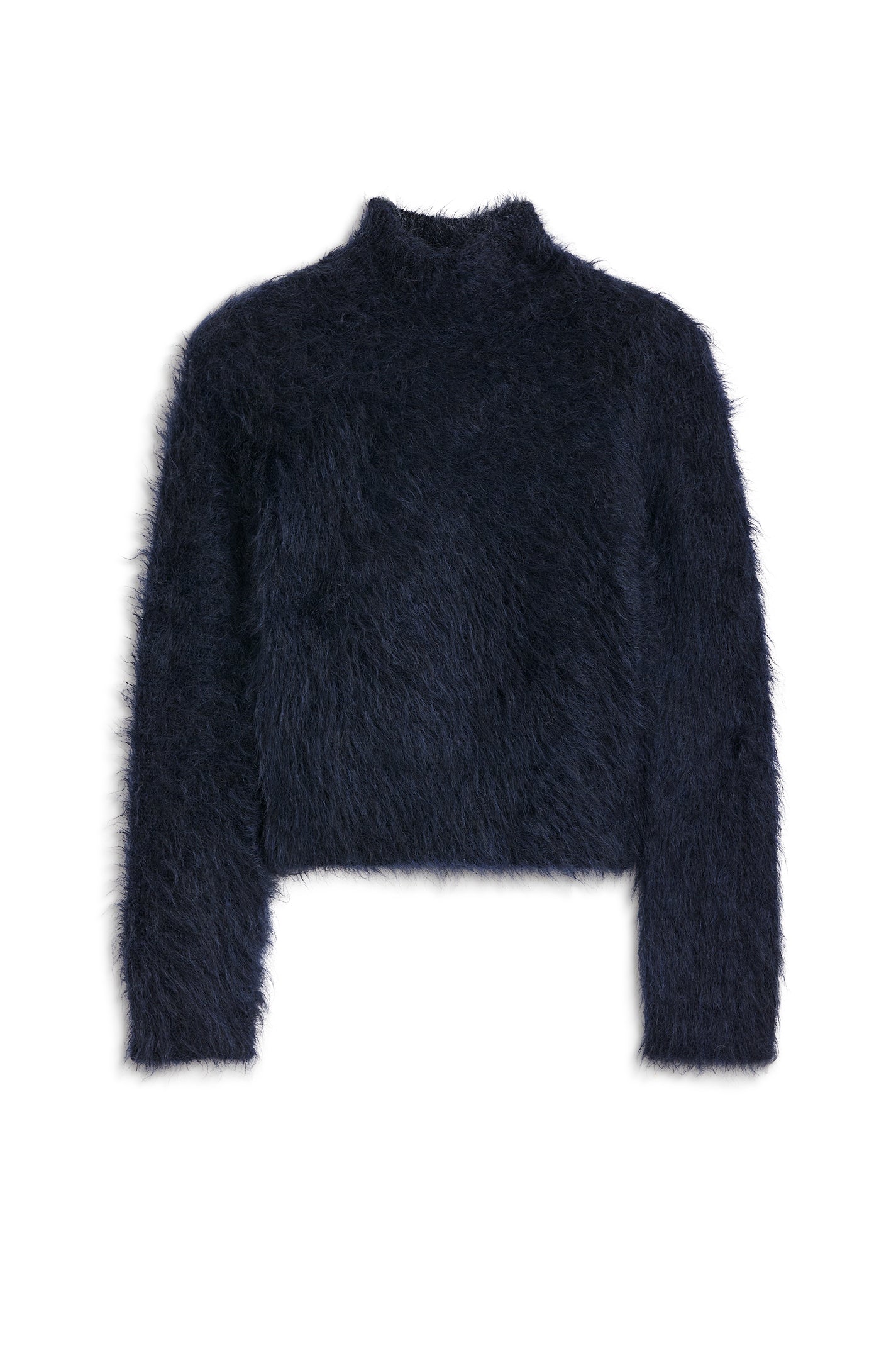 BRUSHED MOHAIR SLIM SWEATER