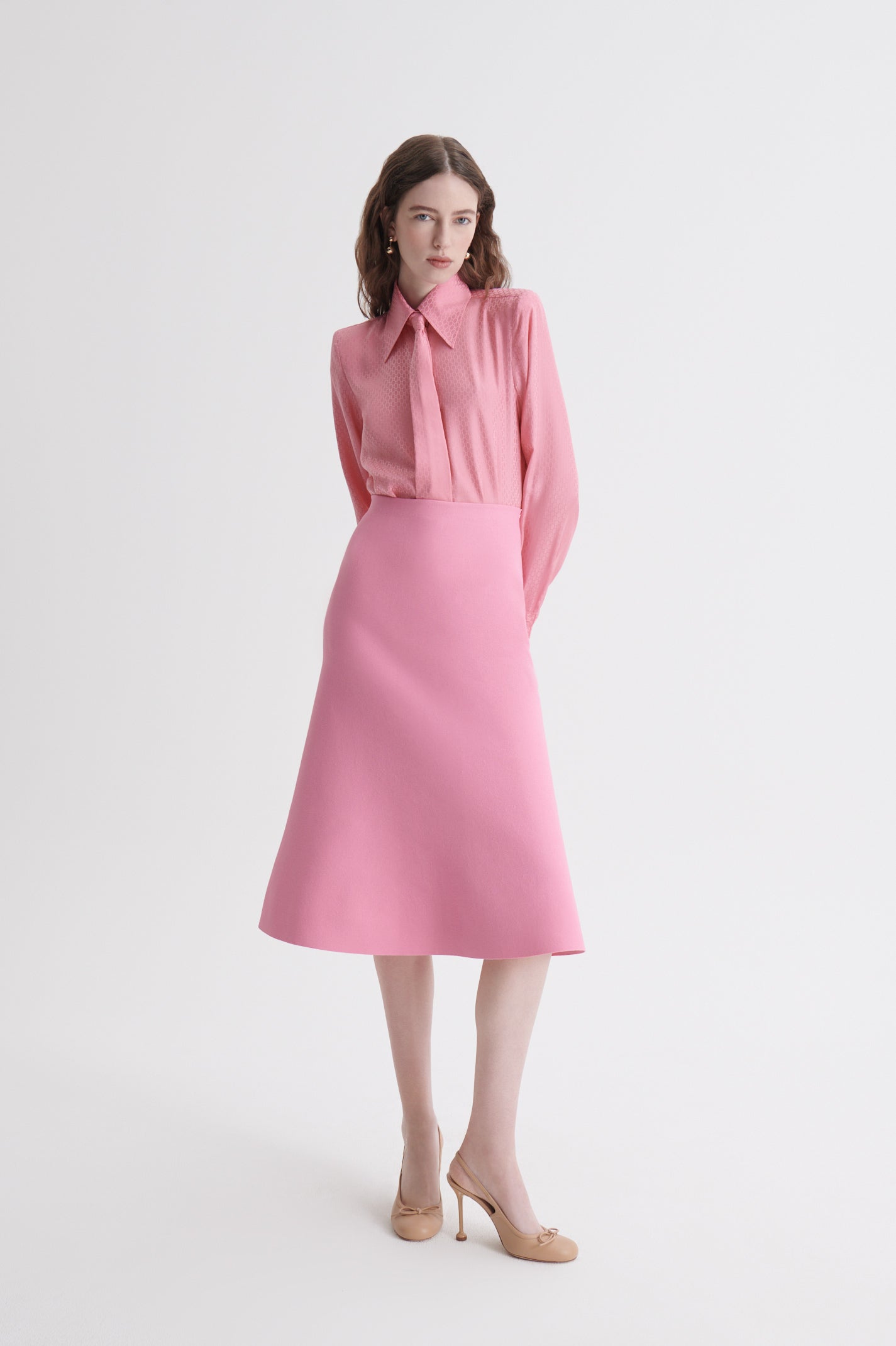CREPE KNIT SOFT HEM SKIRT