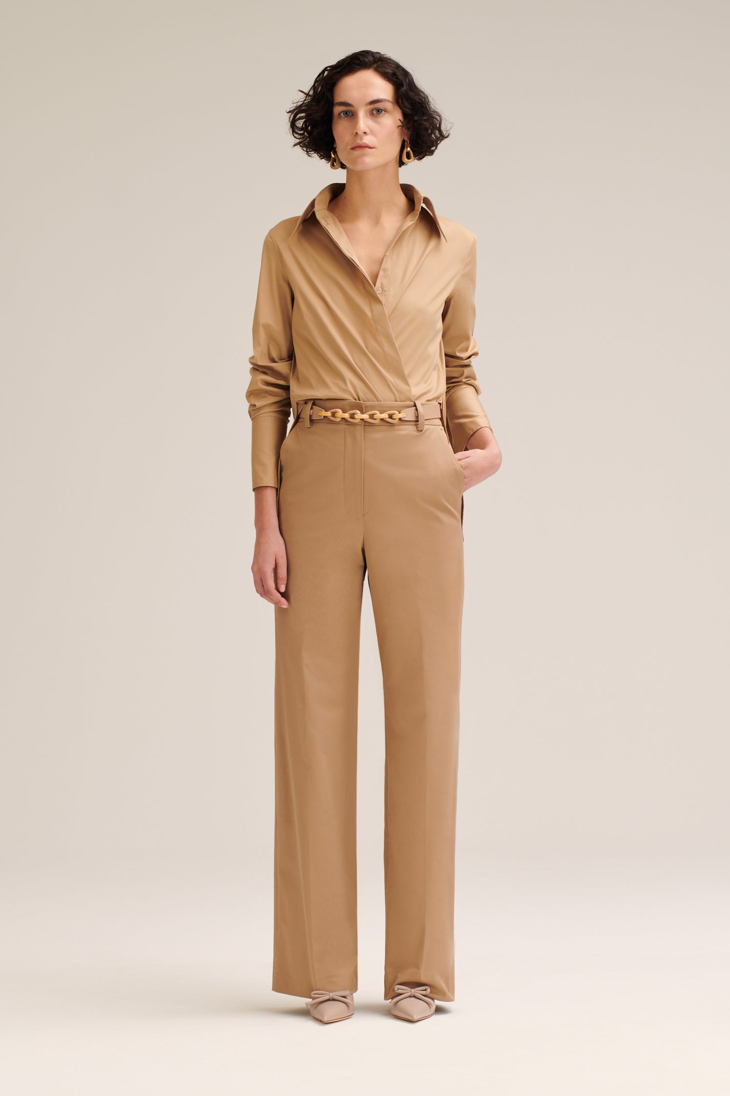 SATEEN TAILORED TROUSER