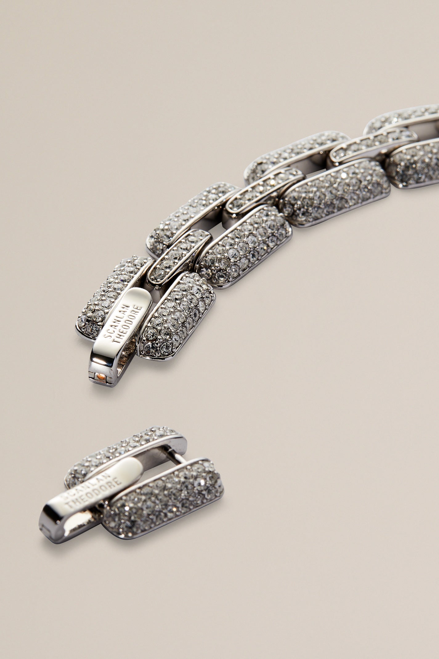 PAVE GATE CHAIN BRACELET