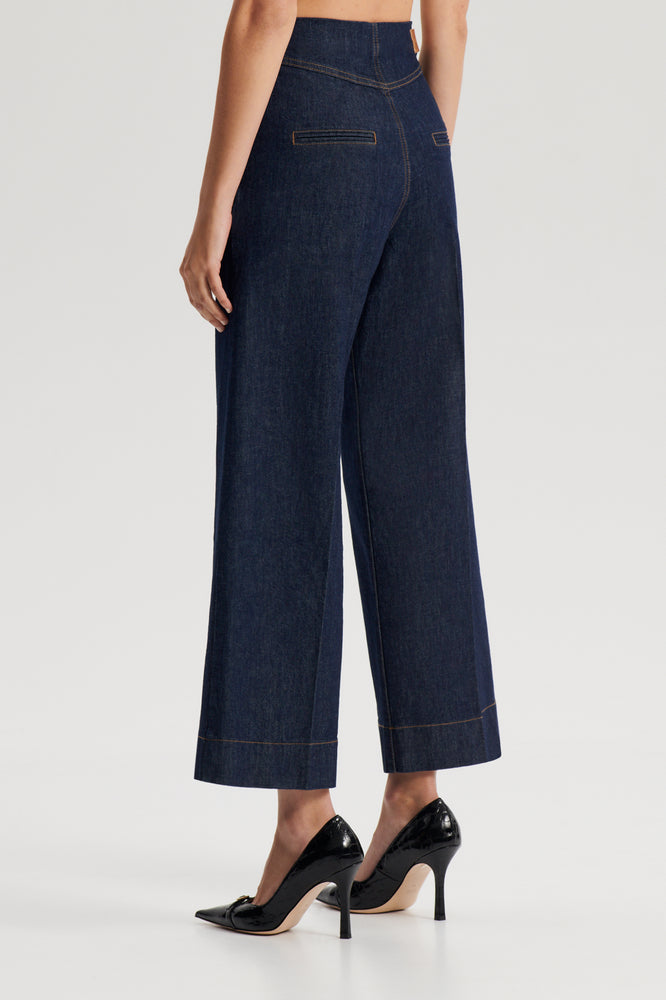 DENIM CROPPED JEAN - INDIGO B - Scanlan Theodore