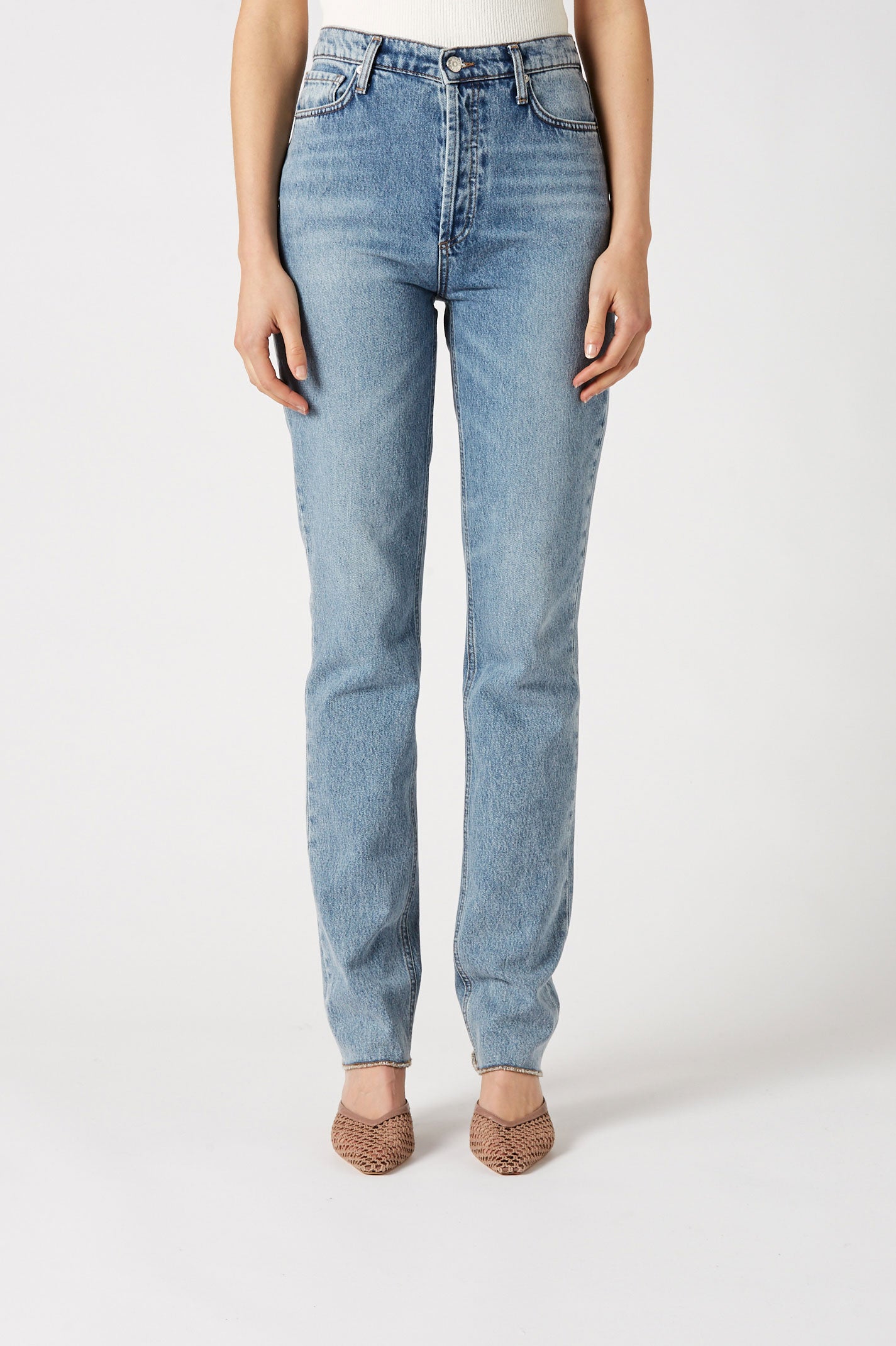 HIGH RISE LONG S-LEG JEAN - WASHED.INDIGO - Scanlan Theodore