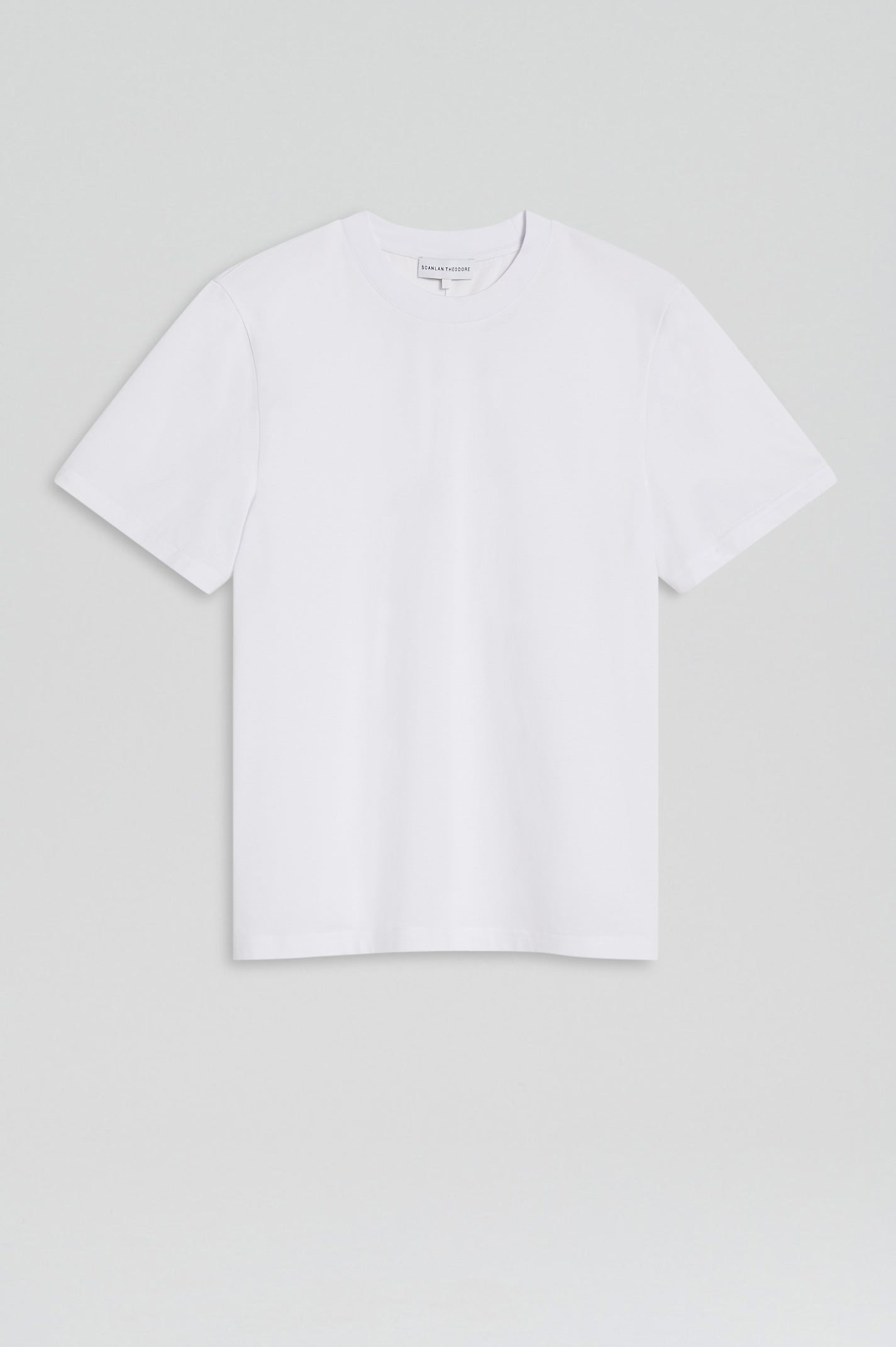 MERCERISED LOOSE FIT TSHIRT - WHITE - Scanlan Theodore