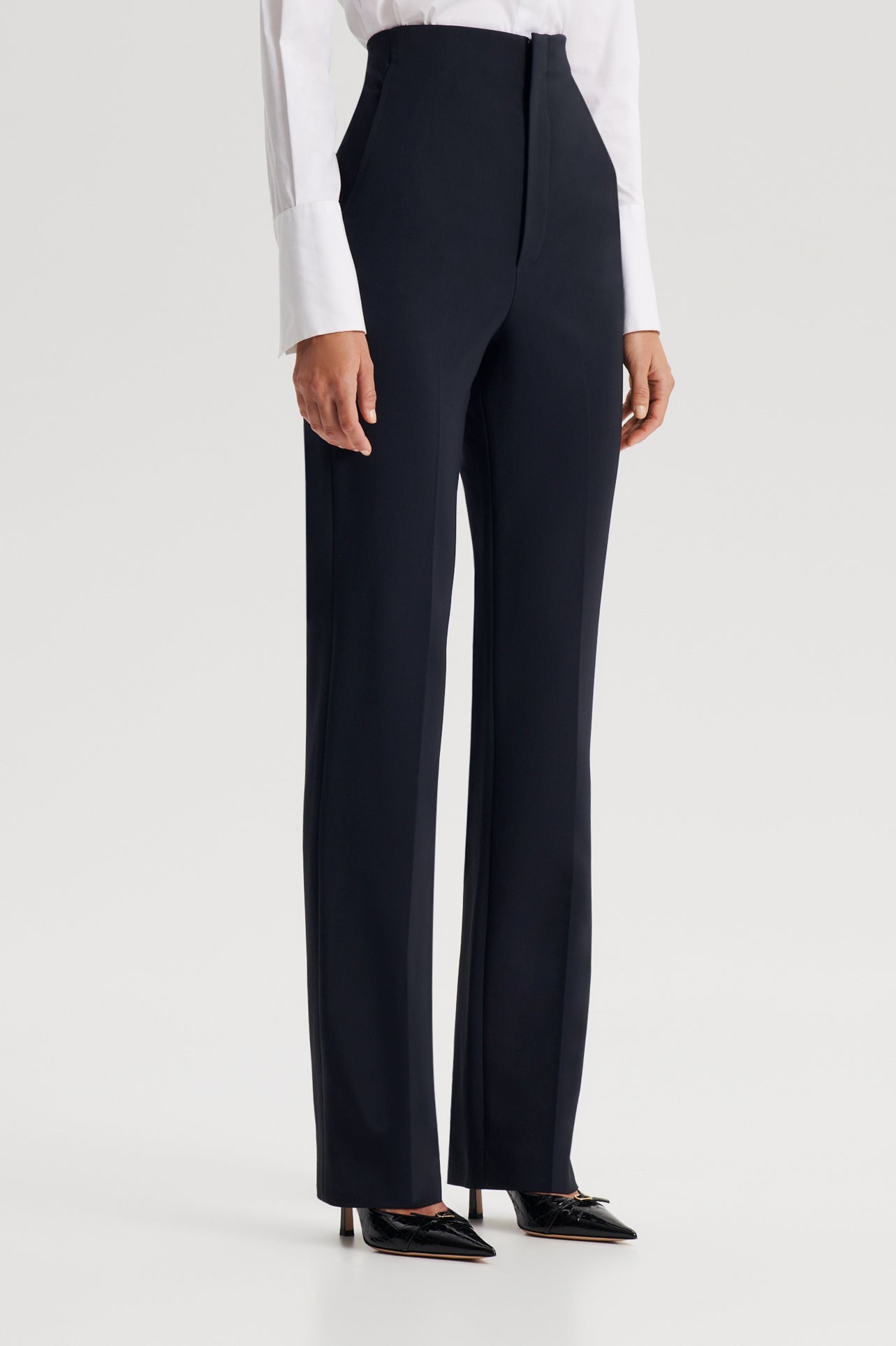 TAILORED TROUSER - NAVY - Scanlan Theodore