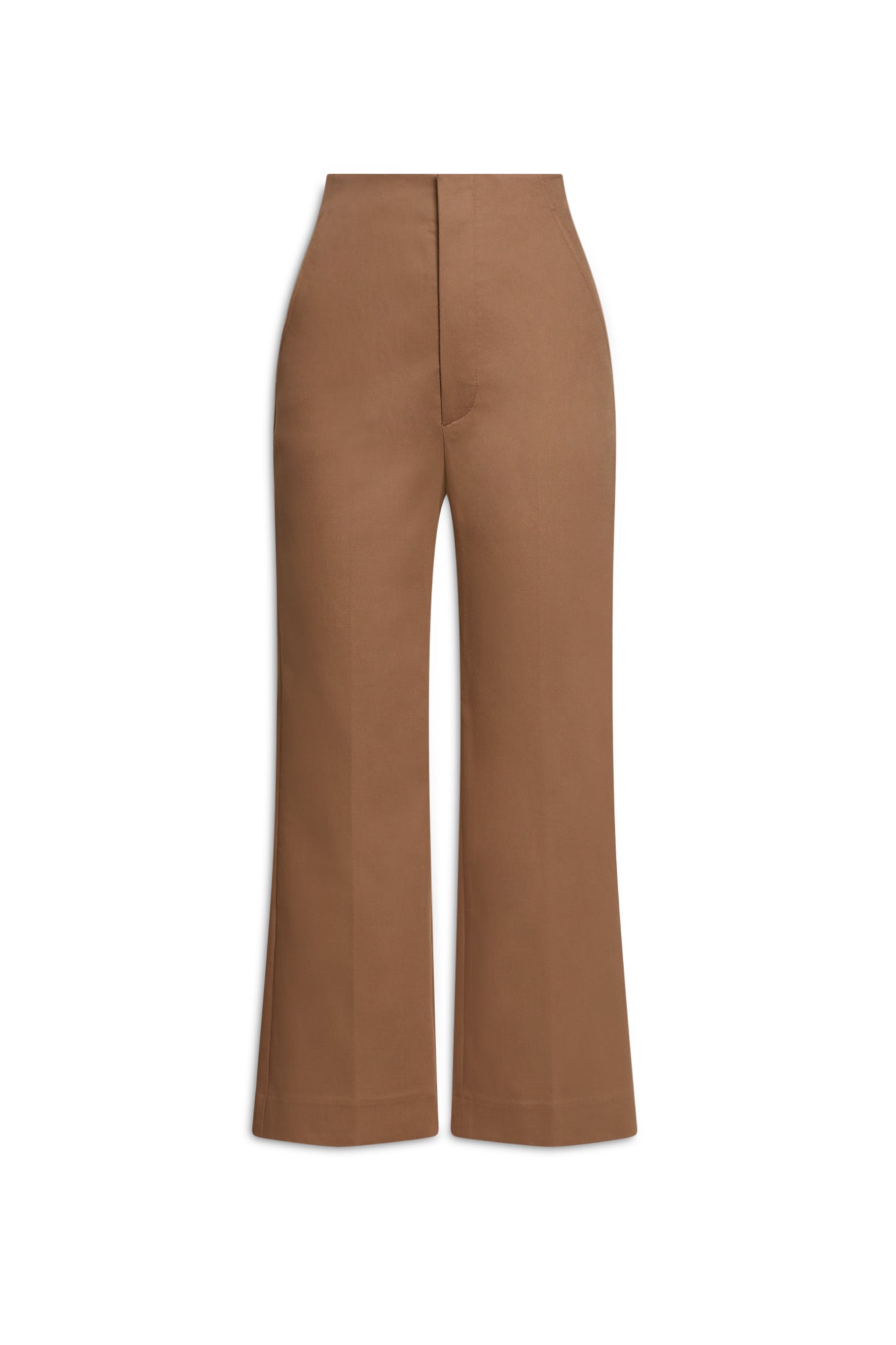 MERCERISED COTTON TROUSER - CAMEL - Scanlan Theodore EU