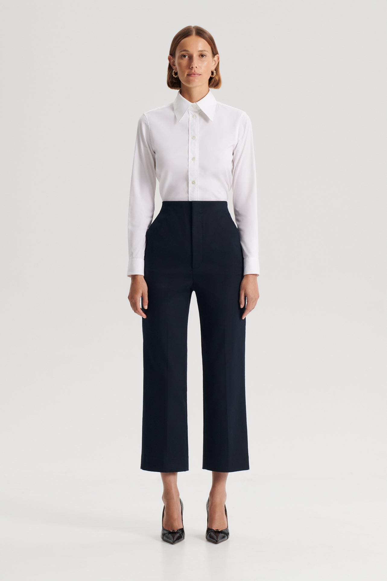 MERCERISED COTTON TROUSER